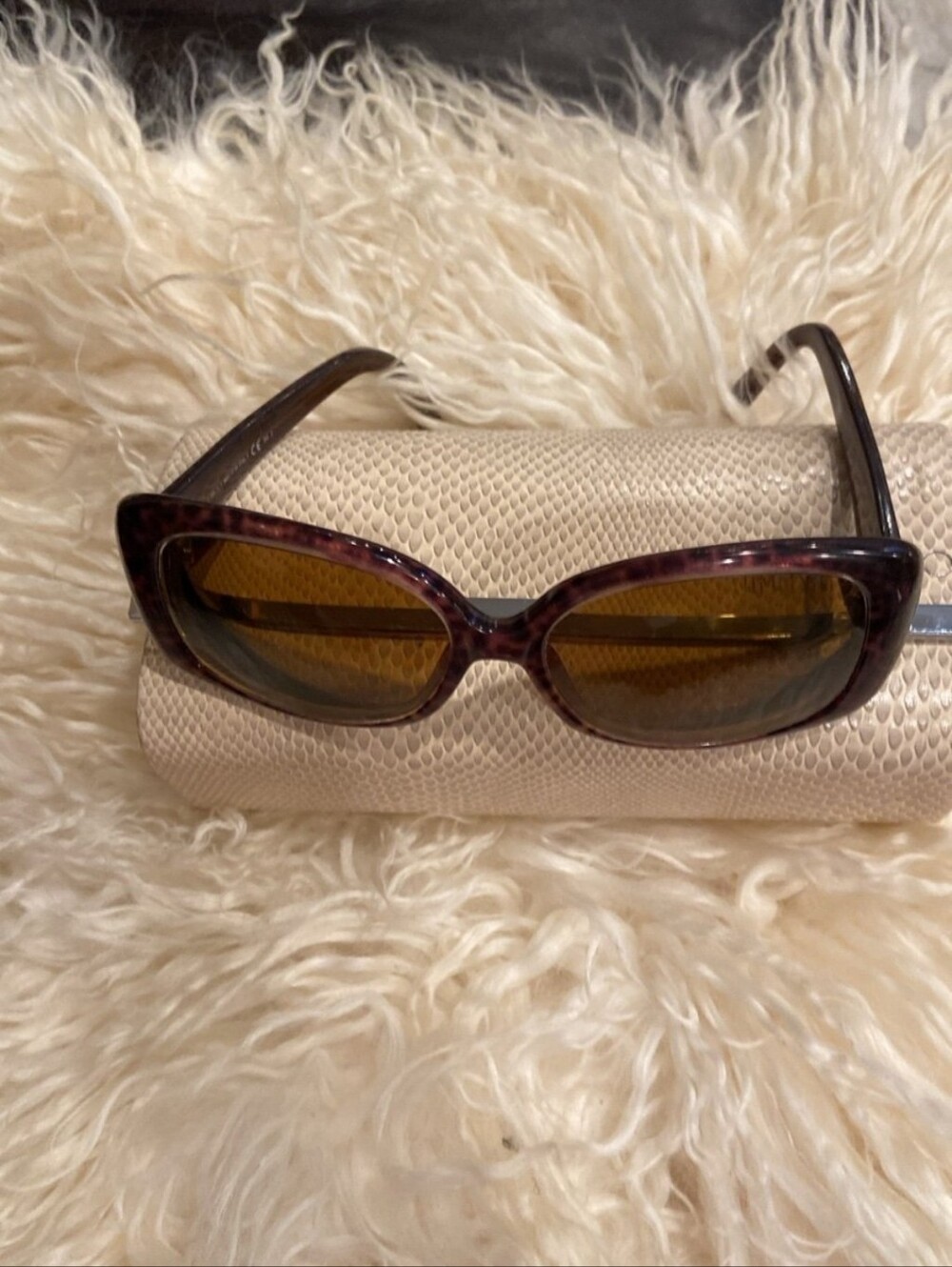 Jimmy Choo Tortoiseshell Oversized Rx Sunglasses with Case And COA - Picture 4 of 14